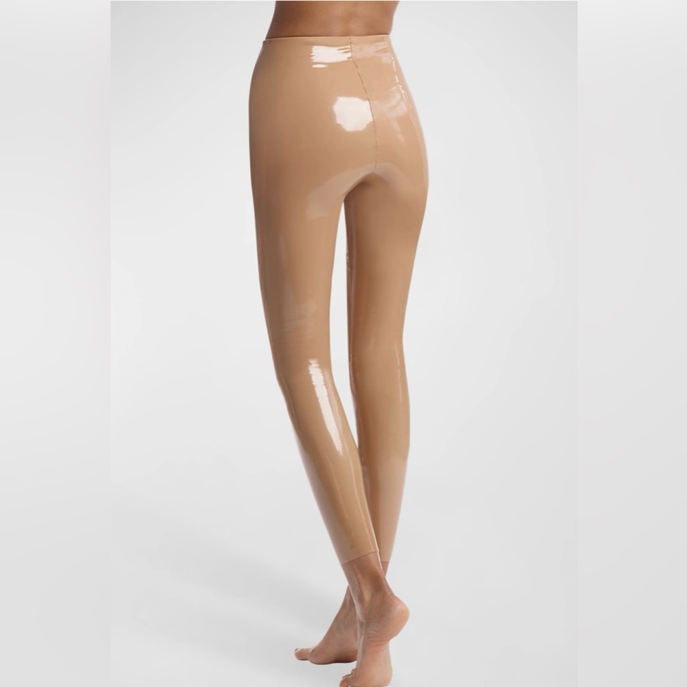Commando Classic Patent Faux Leather Firming Leggings- Cocoa  NWT